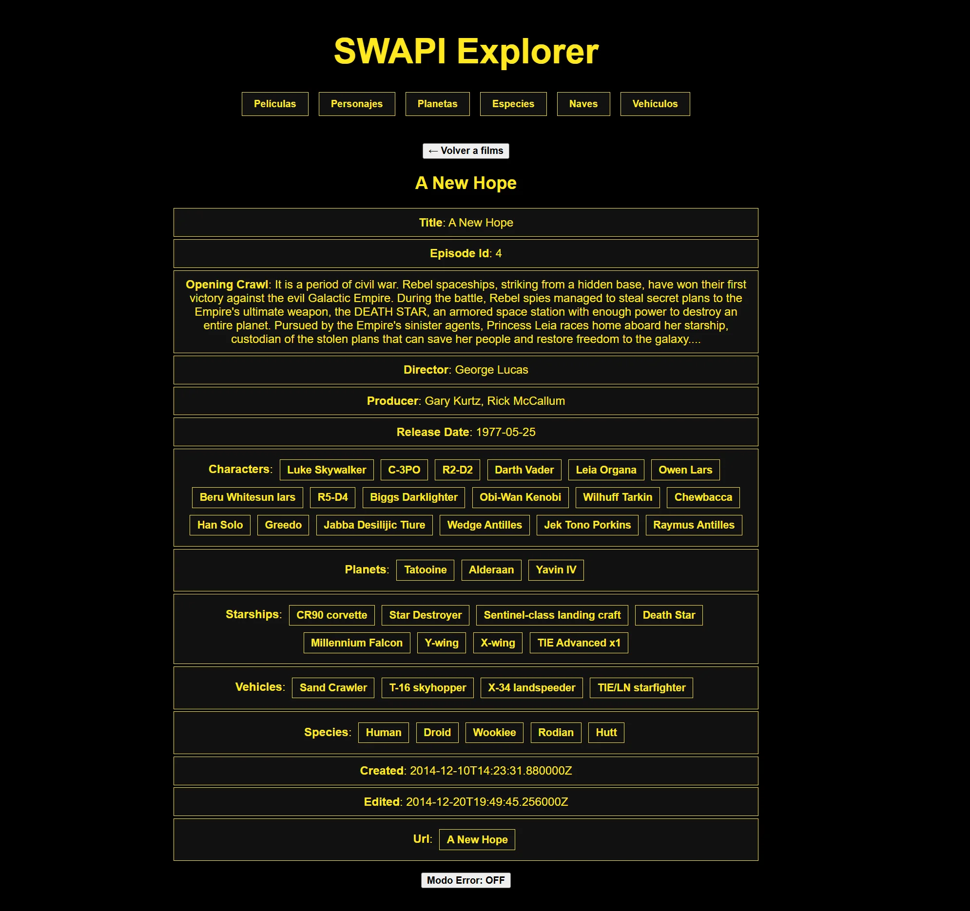 Star Wars Explorer
